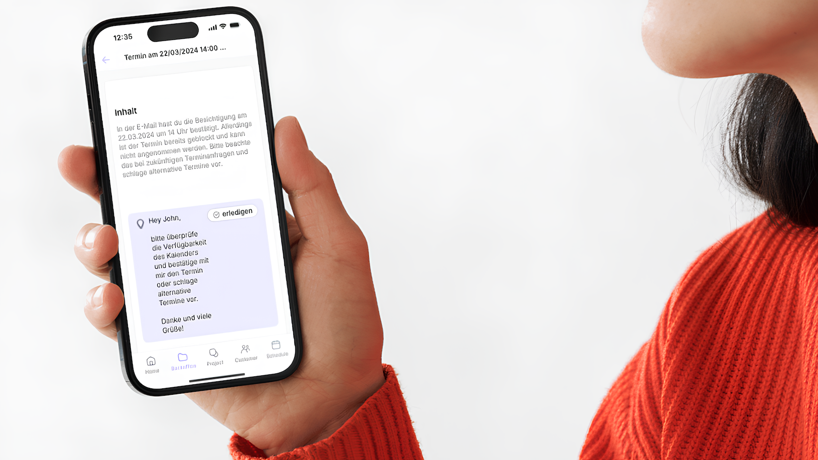 Virtueller Assistent Ergebnis